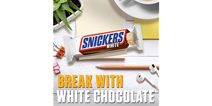 SNICKERS White Chocolate Bars, 24-Pack