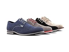 Royal Men's Nubuck Wingtip Shoes