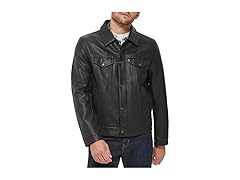 Levis Mens Faux Leather Trucker (2X & 3X)