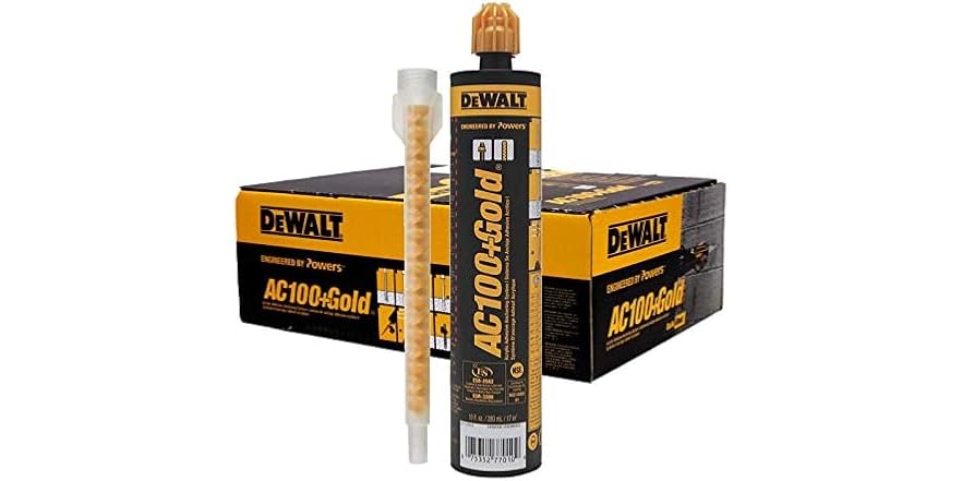 DEWALT 10oz. Gold Quik-Shot Acrylic Adhesive 12ct