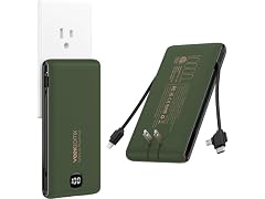 VEEKTOMX 10000mAh Power Bank Cables- Choose Color