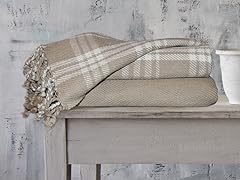 2 Pk Plaid Cotton Throw