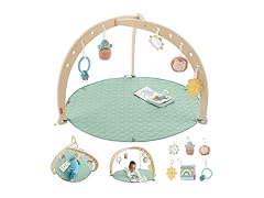 Fisher-Price Wood Baby Playmat Lay & Play