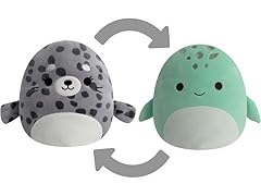 Squishmallows Original FlipAMallows 12" Seal and Turtle Plush