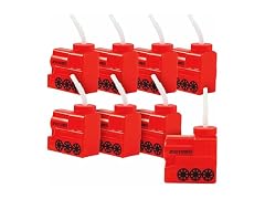 Fun Express 8 Pieces Railroad Cup with Straw, Holds 14 oz
