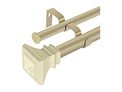 DAINTIER 1 inch Double Curtain Rod