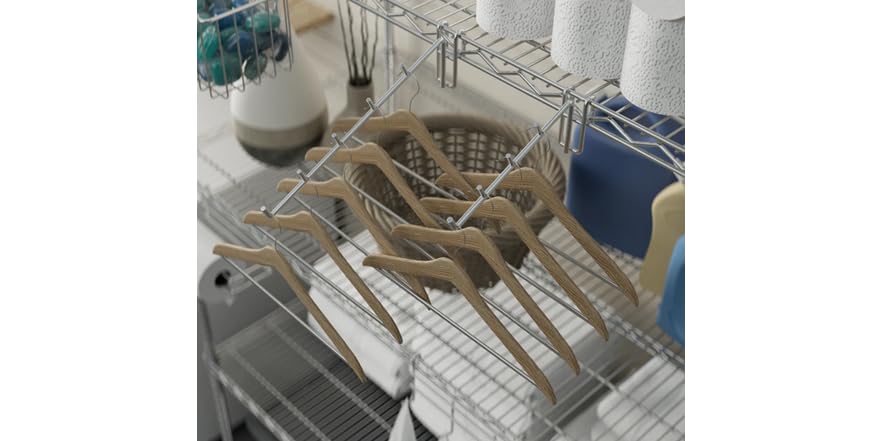 Everest Wire Rack Accessories Kit 7-Pack - Silver