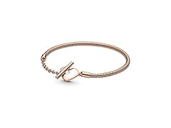 Pandora Moments Heart T-Bar Closure Snake Chain Bracelet - 1 (Open Box)