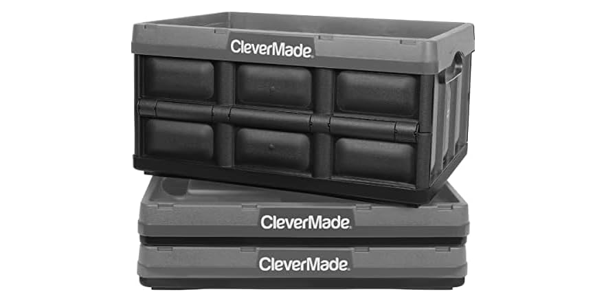 CleverMade 32L Collapsible Storage Bins 3 Pk