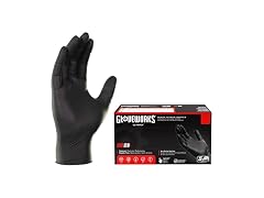 GLOVEWORKS Nitrile Gloves 5 mil Black Small 100ct