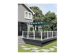 KYBOLT 10x13 Ft Aluminum Pergola with Retractable Canopy