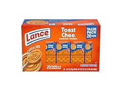 20PK Lance Sandwich Crackers, ToastChee Peanut Butter