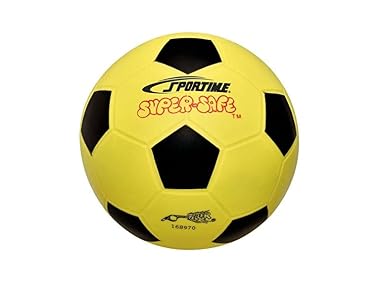 $9.99, Was $32.17, 68% Off! Sportime Super-Safe 8 in Soccer Ball, Yellow/Black dealfomo