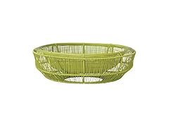Bloomingville Metal Wire Double-Wall Bowl, Chartreuse