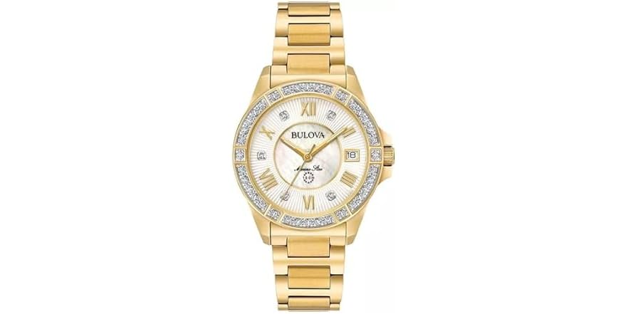 Star In Box Bulova Ladies Marine Star Diamond Watch (Open Box)