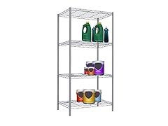 4 Tier Steel Wire Shelving Units