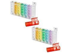 TheraRx 4 Times Daily Pill Organizer 2 Pack