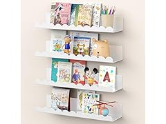 Nursery Book Shelves 4 Pack