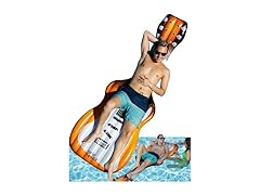 Grip A Pool Raft Lounger for Adults, Guitar