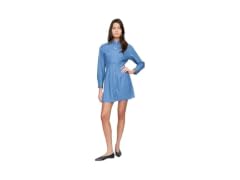 GAP Women (XL) Flare Mini Shirtdress Medium Wash