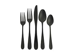 Ravidia Black Flatware Cutlery Silverware Set 20 Pieces