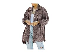 Hixiaohe Fall Corduroy Jacket for Women