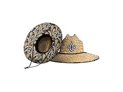 NFL New Orleans Saints Floral Sun Straw Hat