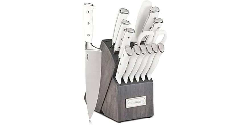 Cuisinart Classic Coltello Da Cucina 20 Cm – Lama In Acciaio Inox Al Carbonio, Triplo Rivetto, Manico Ergonomico Nero