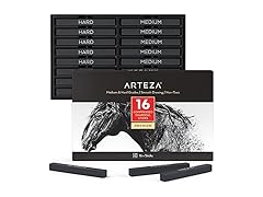 ARTEZA Compressed Charcoal Sticks Set