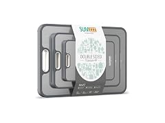 Sumzzz Set of 3 Double Sided Titanium Cutting Board
