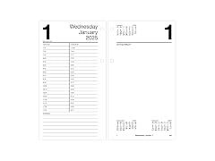 AT-A-GLANCE 2025 Desk Calendar Refill, Daily
