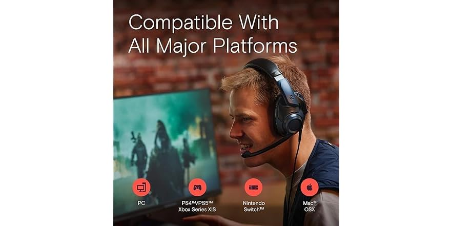 EPOS H6Pro Open Acoustic Wired Gaming Headset with Mic