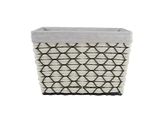 Simplify Large Cotton Rope Woven Tote in White