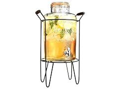 2 Gallon Mason Jar Dispenser w/Stand