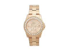 GUESS Women's 37mm Rose Gold Tone Watch