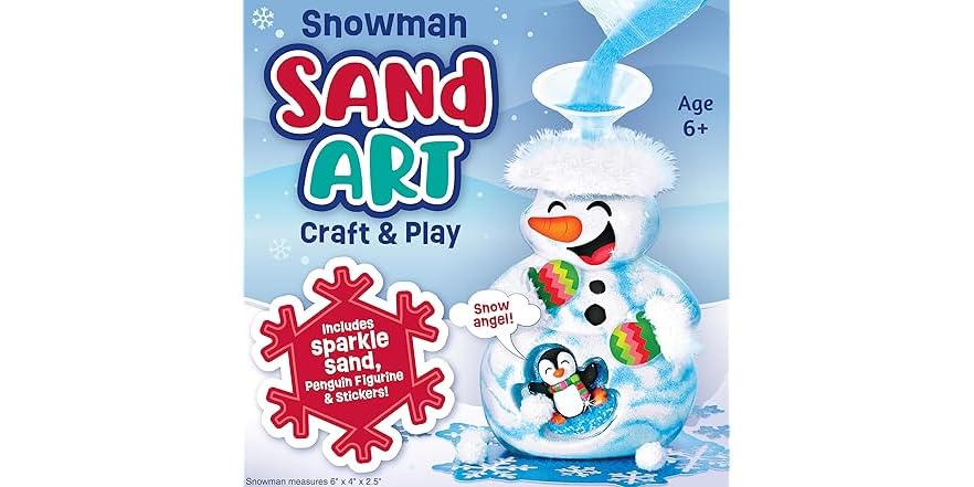 Creativity for Kids Sand Art Snowman Kit