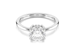 Swarovski Silver Stilla Cocktail Ring - (SZ 55)