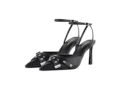 GYephgour Closed Toe Ankle Strap Heels