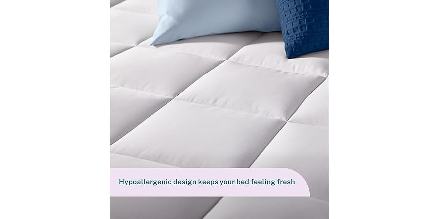 Sleep Innovations Cradling Cloud Mattress Topper | Twin Size, Quilted Pillow Top, Hypoallergenic