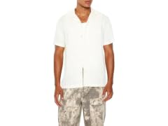 Forever 21 Men (L) Rayon Cuban-Collar Shirt