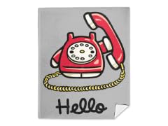 Hello Phone Mink Fleece Blanket