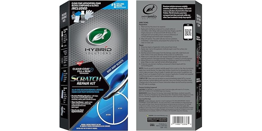 Car Wax Turtle Wax Hybrid Solutions Scratch Repair Kit, Scratch
