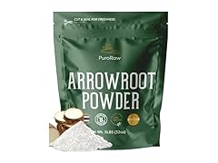 PuroRaw Arrowroot Starch Powder, 2lb Gluten Free