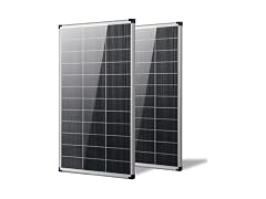 2 Pack Silver 200 Watt Solar Panels 12V