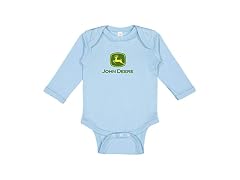 John Deere  (6 MOS) Baby Boy Logo Long One Blue-6M