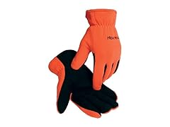 Caiman 1399-5 L Hi-Vis Premium Deerskin Split Leather Gloves