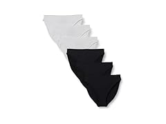 (6 PK) Amazon Essentials High Waisted High Leg Panty