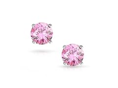 14K White Gold Birthstone -Oct