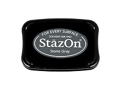 Tsukineko Full-Size StazOn Multi-Surface Inkpad, Stone Gray