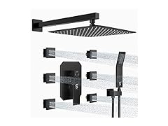 SR SUN RISE Matte Black Waist Massage System